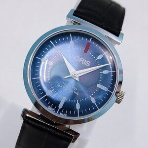 Vintage ORIS 17-Jewels Shock Proof Men's 1980s Genuine Swiss Made Wristwatch